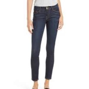Dark wash frame denim le skinny